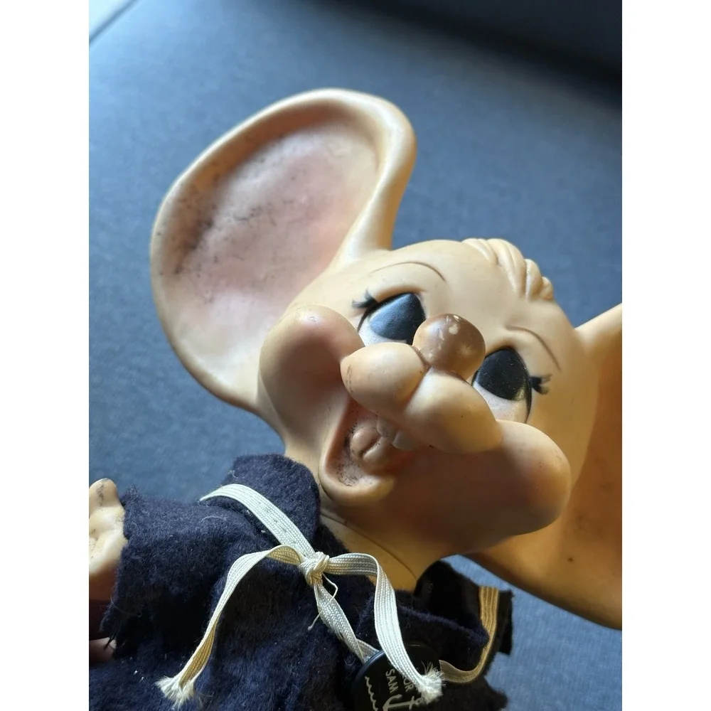 Huron Sailor Sam Vinyl Mouse FigureIn Navy Uniform‎ VTG